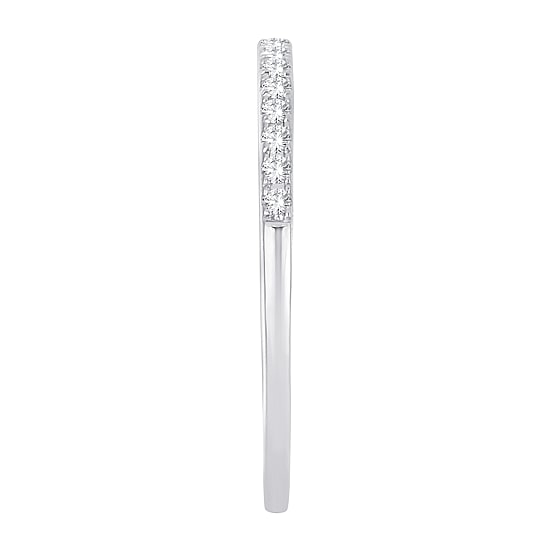 Womens Diamond Accent Natural White Diamond 10K Gold Wedding Band