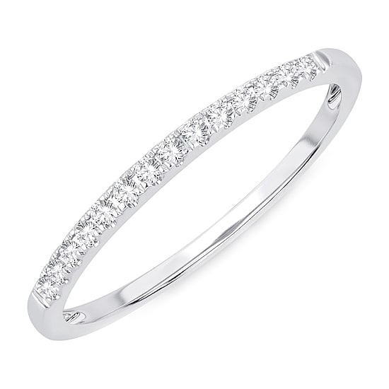 Womens Diamond Accent Natural White Diamond 10K Gold Wedding Band