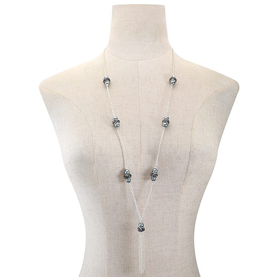 Monet Jewelry Womens Gray 34 Inch Pendant Necklace