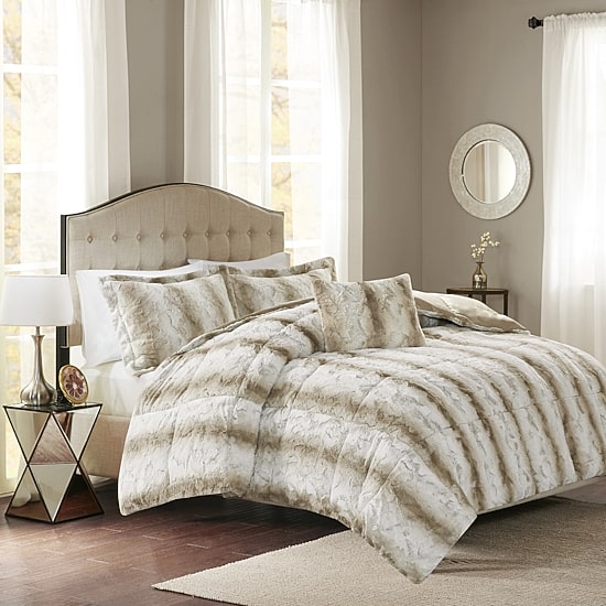 Madison Park Marselle 4-pc. Faux Fur Comforter Set