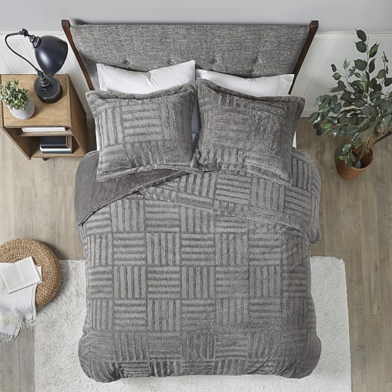 True North By Sleep Philosophy Polar Fur Midweight Down Alternative Comforter Set