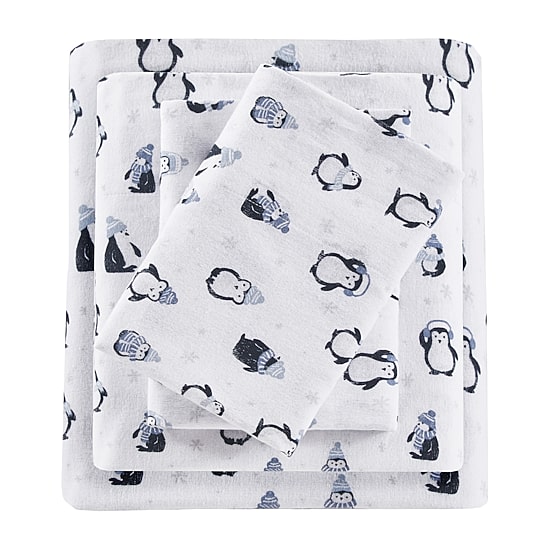 Intelligent Design Cozy Soft Print Flannel Deep Pocket Sheet Set