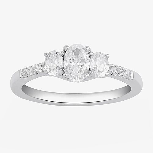 Modern Bride Love Lives Forever Love Lives Forever (h-i / Si2) Womens 1 Ct. T.w. Lab Grown White Diamond 10k Gold