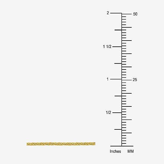 Womens 18K Gold 18 Inch Wheat Chain Necklace