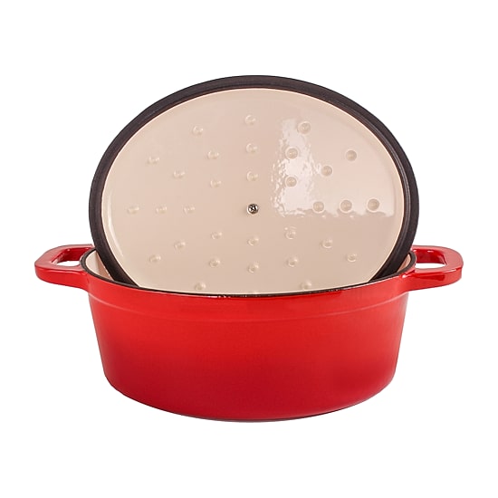 BergHOFF Neo Cast Iron Oval Covered Casserole 5-qt.