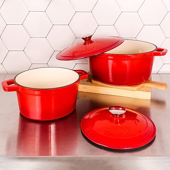 BergHOFF Neo Cast Iron Oval Covered Casserole 5-qt.