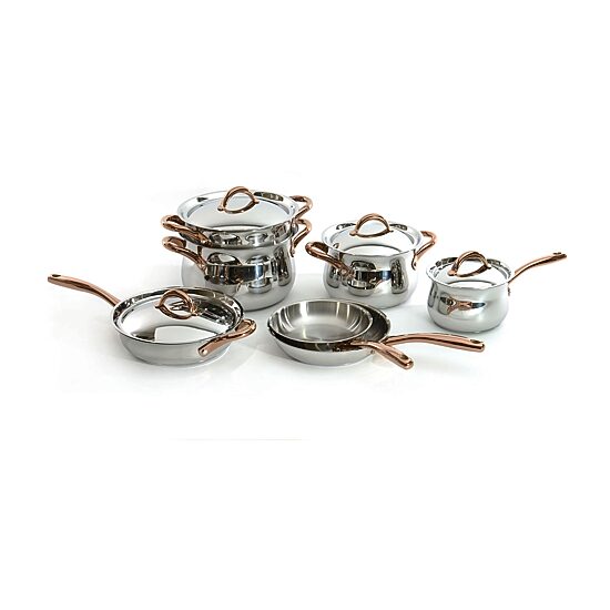 BergHOFF Ouro Stainless Steel 11-pc. Cookware Set