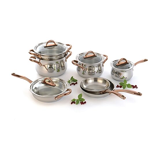 BergHOFF Ouro Stainless Steel 11-pc. Cookware Set
