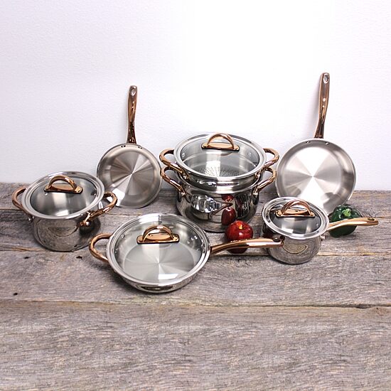 BergHOFF Ouro Stainless Steel 11-pc. Cookware Set