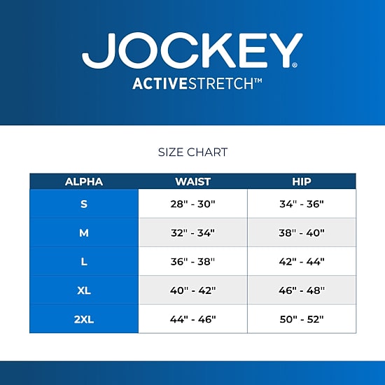 Jockey Active Stretch Mens 3 Pack Boxer Briefs 8797