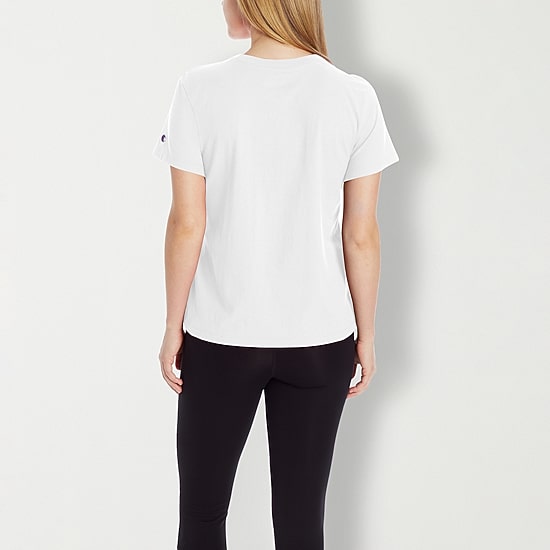 Champion Womens Crew Neck Short Sleeve Active T-Shirt