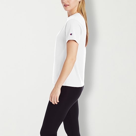Champion Womens Crew Neck Short Sleeve Active T-Shirt