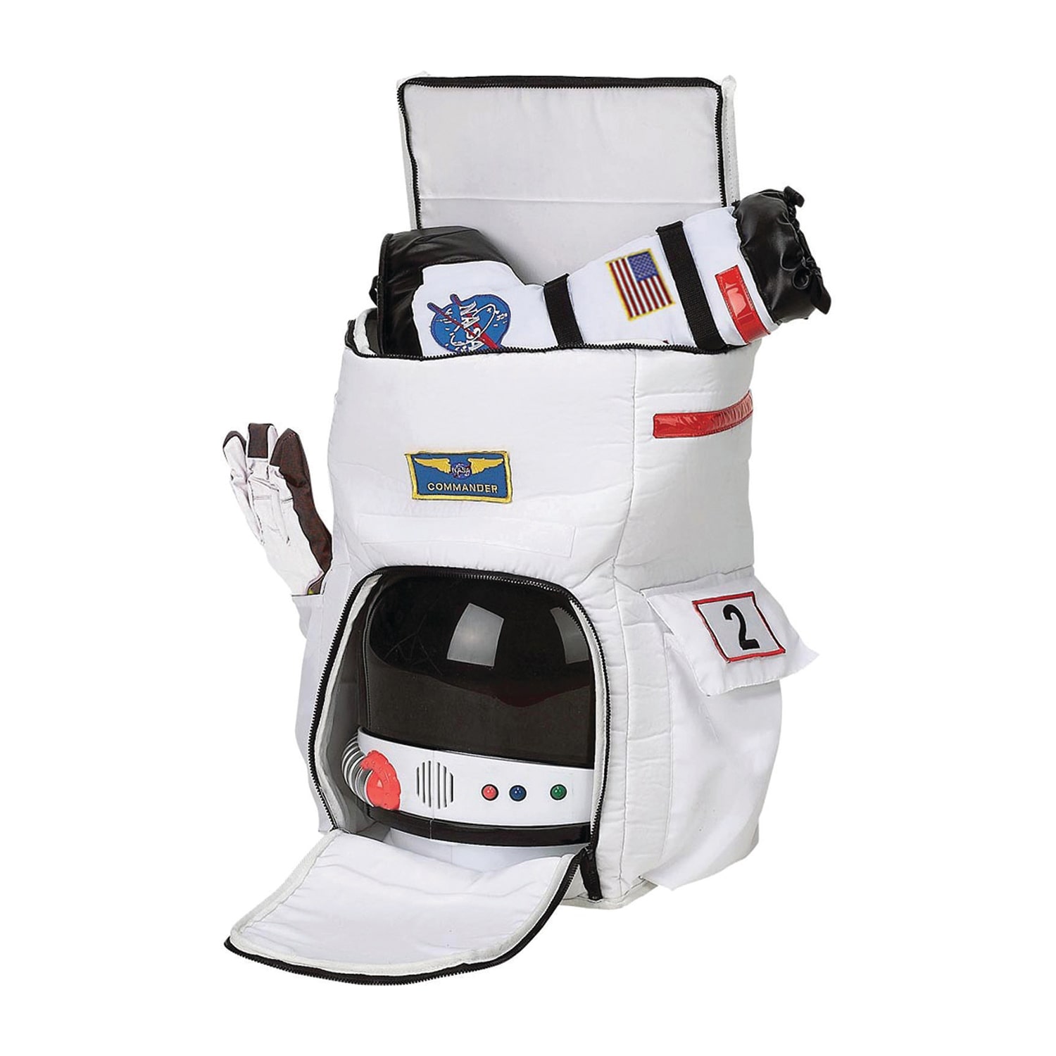 Little & Big Kid Unisex Astronaut Backpack Costume Accessory