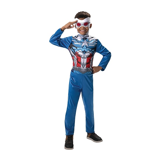 Little & Big Kid Boys Sam Wilson Avengers Captain America Marvel Costume