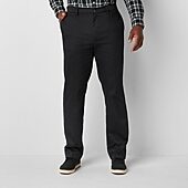 St. John's Bay Universal Easy Care Extender Mens Classic Fit Big and Tall Flat Front Pant