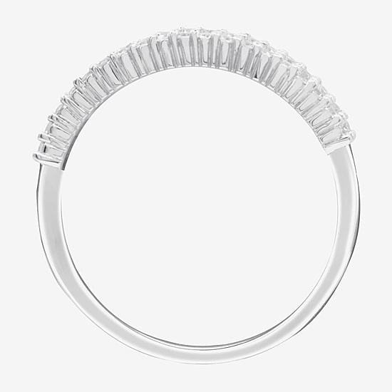 (G-H / Vs2-Si1) Womens 1/2 CT. T.W. Lab Grown White Diamond 10K Gold Anniversary Band