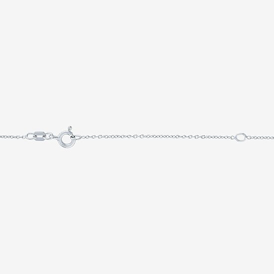 Diamond Addiction (G-H / Si2-I1) Womens 1/6 CT. T.W. Lab Grown White Diamond Sterling Silver Heart 16 Inch Pendant Necklace