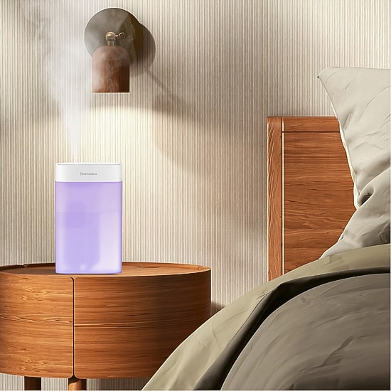 HoMedics Top-Fill 50hr Ultrasonic With Night Light Humidifier