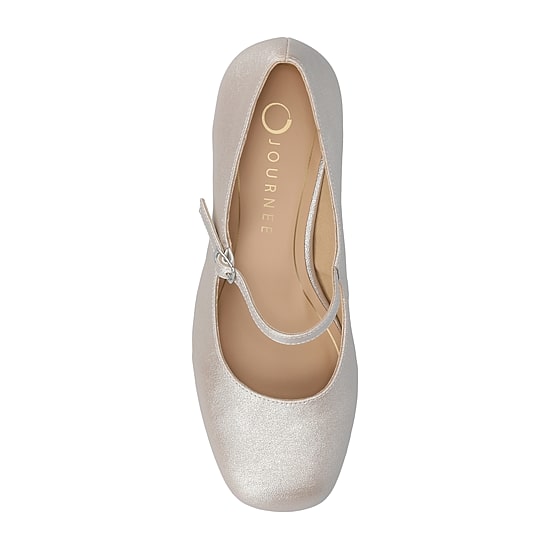 Journee Collection Okenna Womens Square Closed Toe Block Heel Pumps