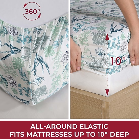 Caribbean Joe 6Pc Cooling Sheet Sets
