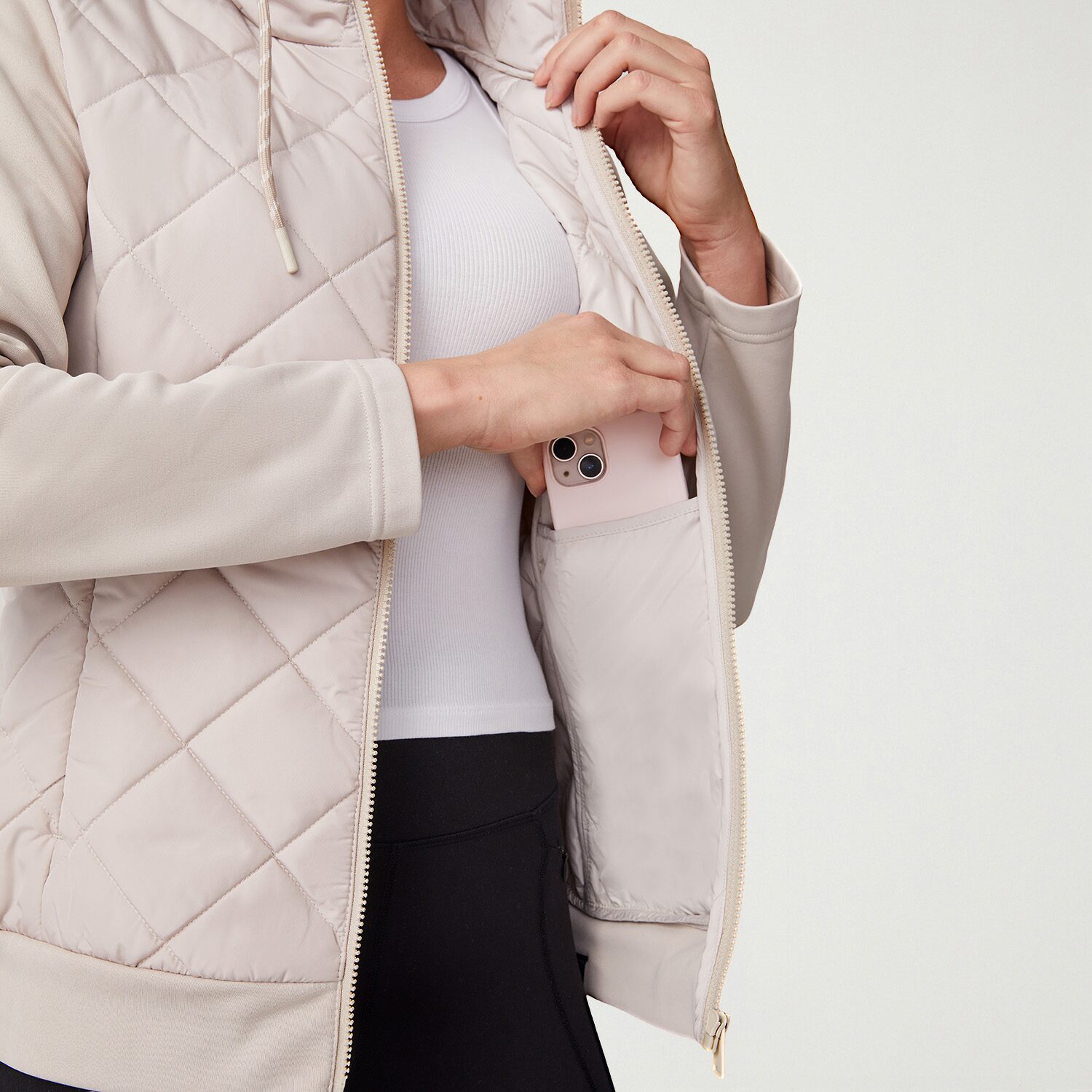 Free Country Womens Hooded Lightweight Quilted Jacket