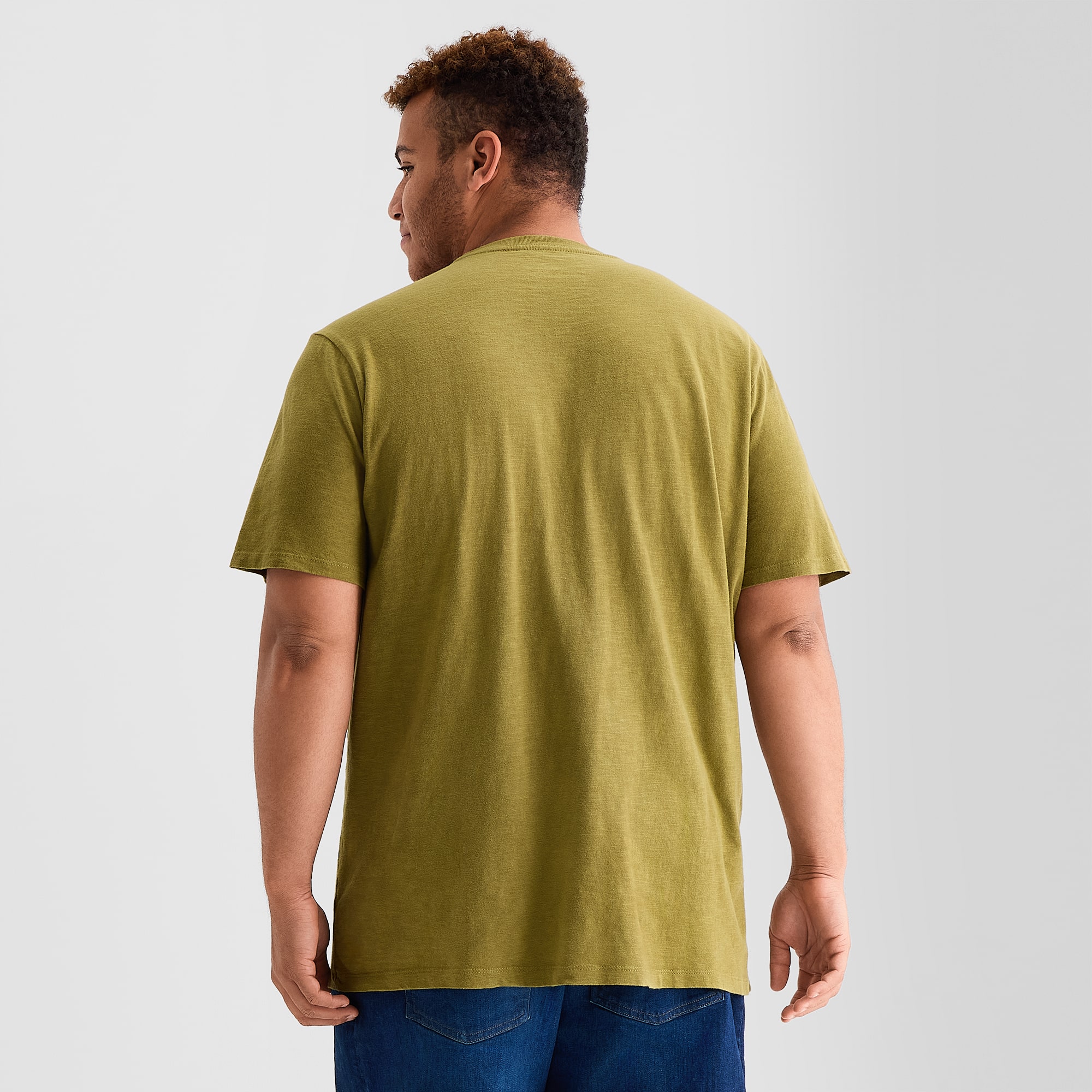 mutual weave Mens Crew Neck Short Sleeve Big and Tall T-Shirt