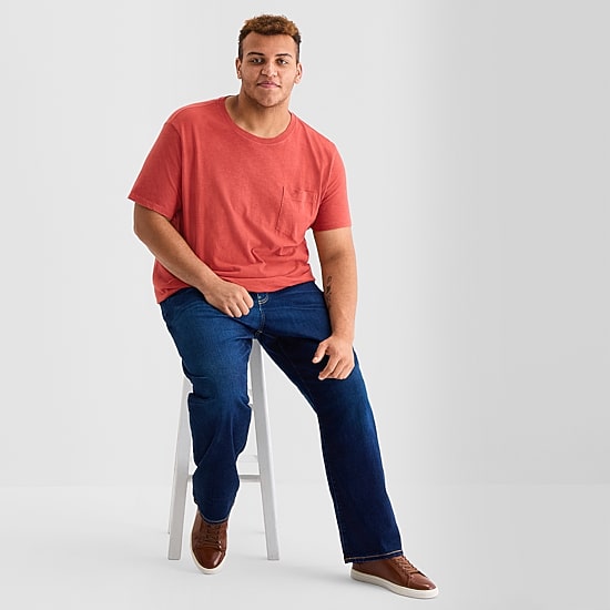 mutual weave Mens Crew Neck Short Sleeve Big and Tall T-Shirt