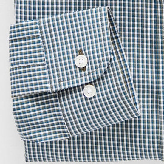 Stafford Smart Tech Mens Slim Fit Stretch Fabric Wrinkle Free Long Sleeve Dress Shirt