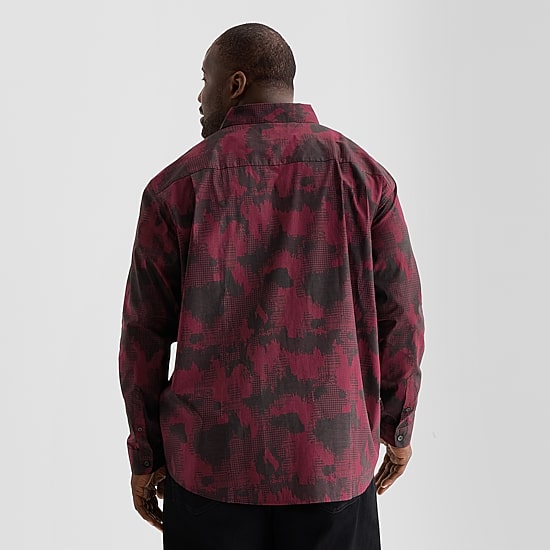 Shaquille O'Neal XLG™ Mens Long Sleeve Classic Fit Big and Tall Button-Down Shirt