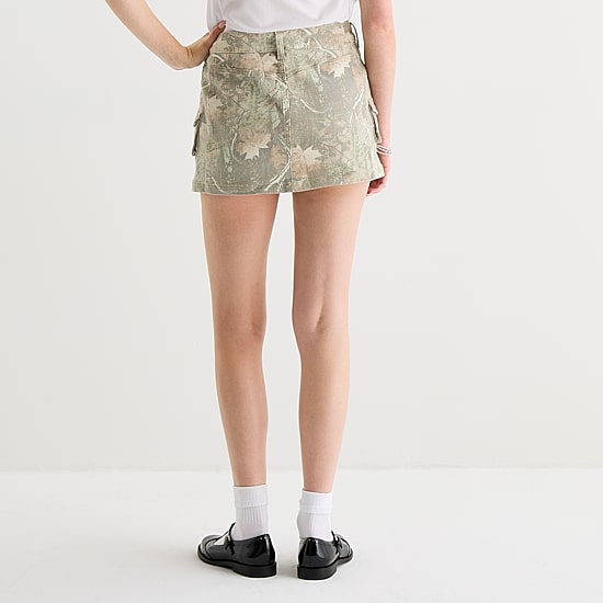 Forever 21 Womens Juniors Low Rise Mini Denim Skirt