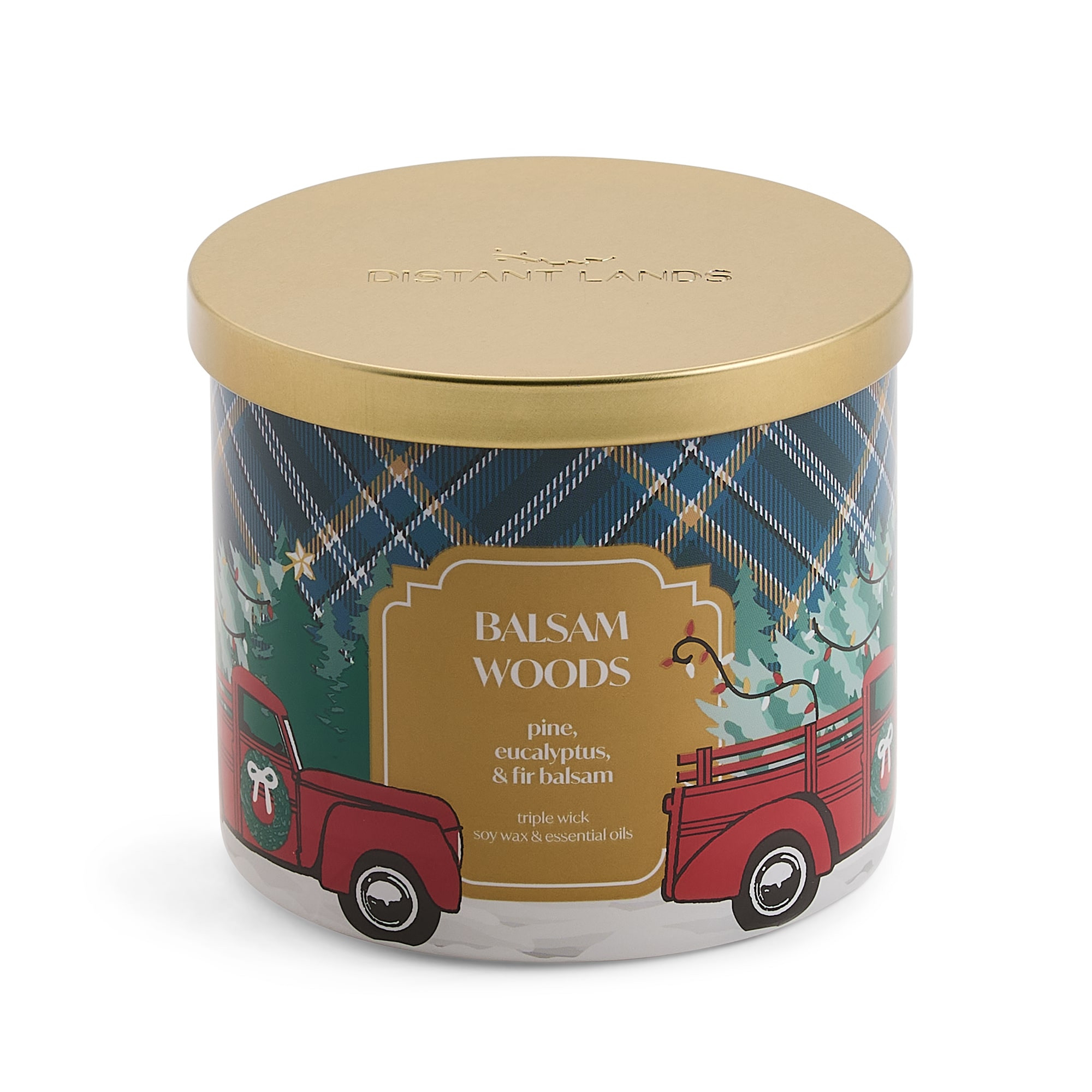 Distant Lands Balsam Woods 3-Wick Scented Jar Candle