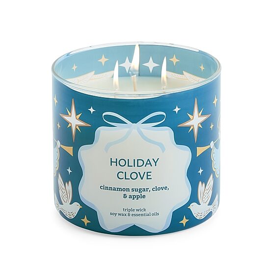 Distant Lands Holiday Clove 3-Wick Scented Jar Candle