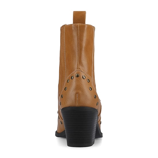 Journee Collection Womens Braylee Block Heel Booties
