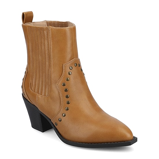 Journee Collection Womens Braylee Block Heel Booties