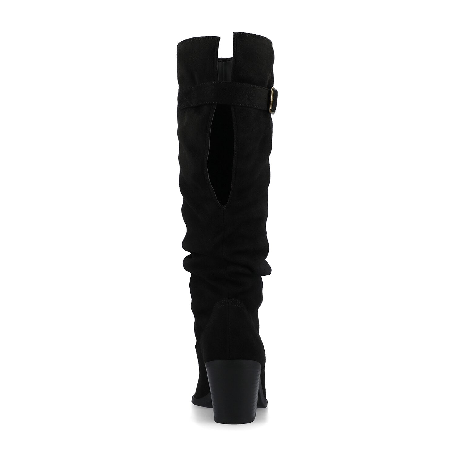 Journee Collection Womens Kaleah-Wc Wide Calf Stacked Heel Dress Boots Width