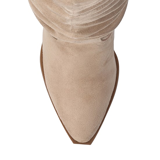 Journee Collection Womens Kaleah-Wc Wide Calf Stacked Heel Dress Boots Wide Width