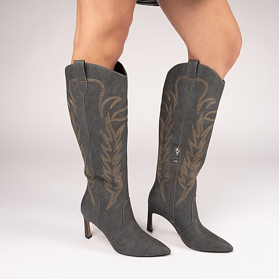 Journee Collection Womens Laramie Stiletto Heel Dress Boots