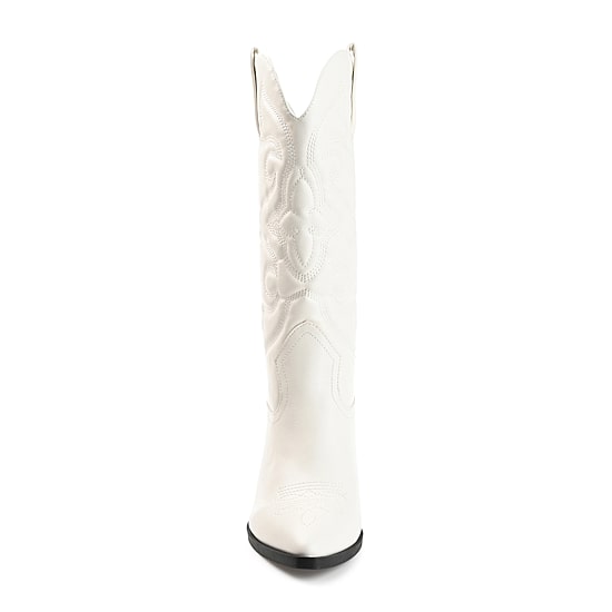 Journee Collection Womens Chantry Stacked Heel Dress Boots