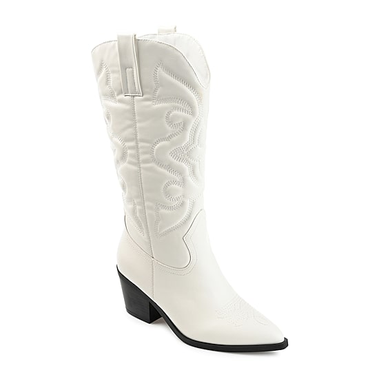 Journee Collection Womens Chantry Stacked Heel Dress Boots