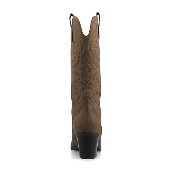 Journee Collection Womens Chantry Stacked Heel Dress Boots