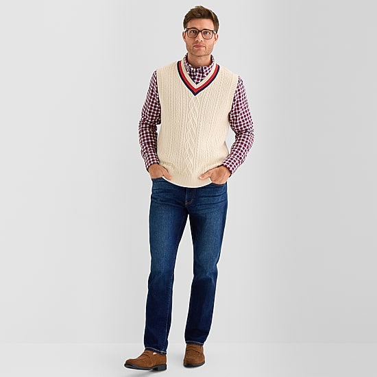 St. John's Bay Mens V Neck Sweater Vest