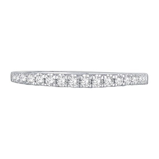 Womens 1/4 CT. T.W. Natural White Diamond 10K Gold Wedding Band