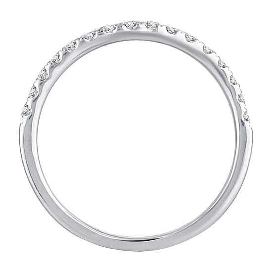 Womens 1/4 CT. T.W. Natural White Diamond 10K Gold Wedding Band