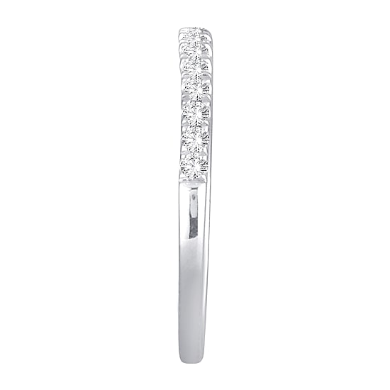 Womens 1/4 CT. T.W. Natural White Diamond 10K Gold Wedding Band