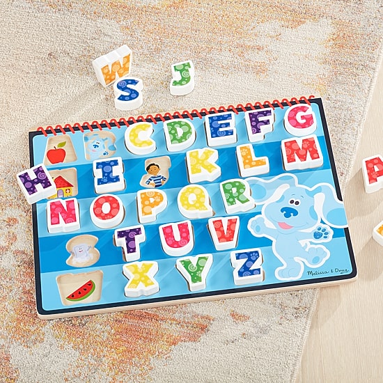 Melissa & Doug Blues Clues Rainbow Stacker Puzzle Baby Play