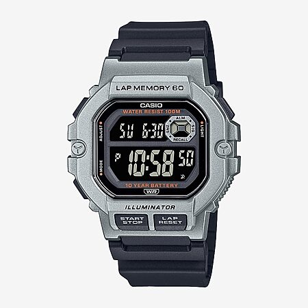 Casio® Mens G-Shock Black/Black Square Strap Watch