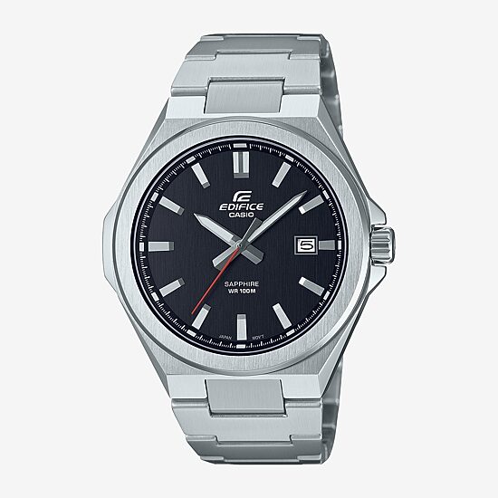 Casio Mens Silver Tone Stainless Steel Bracelet Watch Efb108d-1av