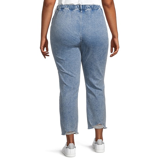 A.N.A Plus Womens High Rise Adaptive Slim Straight Leg Jean