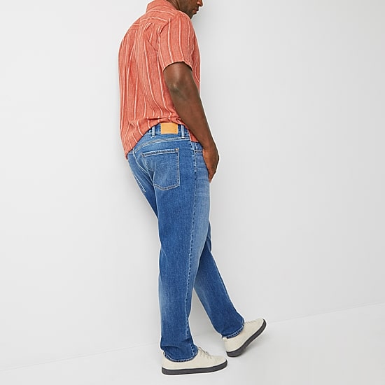 mutual weave Big and Tall Mens Tapered Leg Athletic Fit Jeans