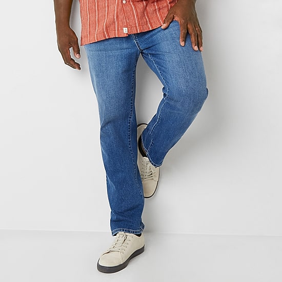 mutual weave Big and Tall Mens Tapered Leg Athletic Fit Jeans